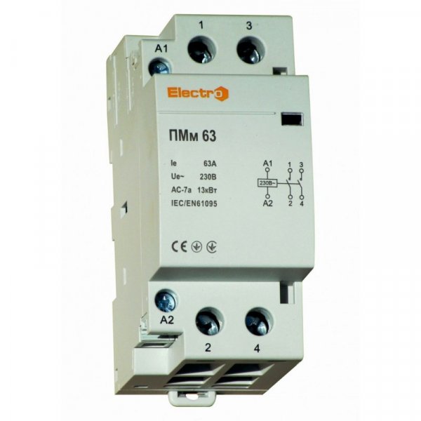 Пускач модульний ПМм 2P 63A 2NO 230В Electro
