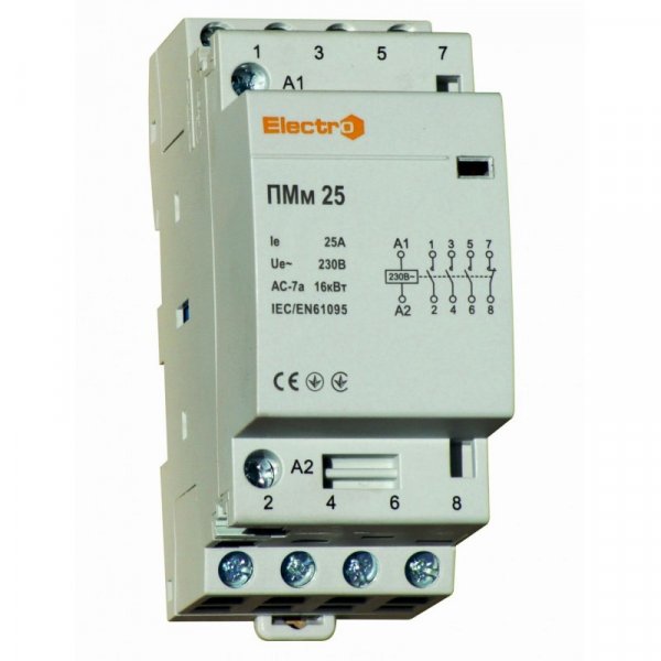 Пускач модульний ПМм 4P 25A 4NC 400В Electro