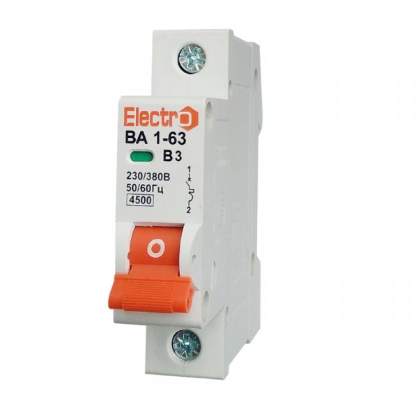 Автоматичний вимикач ВА 1-63 4,5 kA 20A 1P B Electro