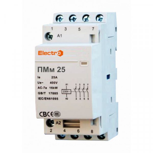 Пускач модульний ПМм 4P 25A 4NO 380В Electro