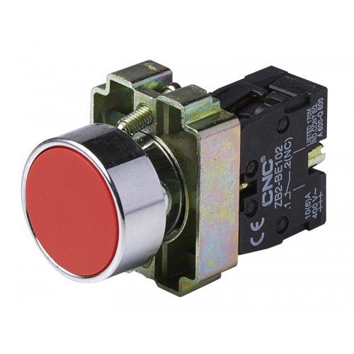 Кнопка LAY5-ВА42 червона, 22ø, NO + NC, CNC