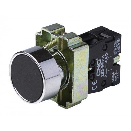Кнопка LAY5-ВА21 чорна, 22ø, NO + NC, CNC