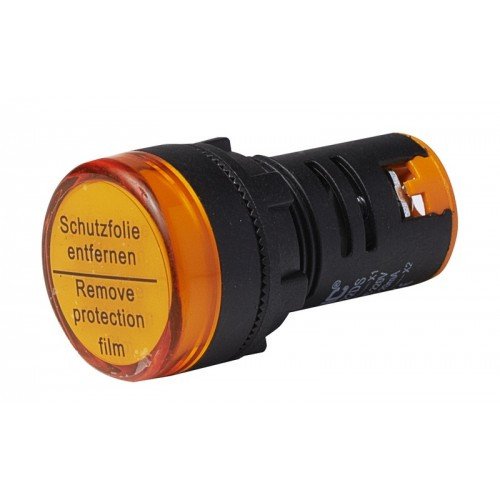 Лампа AD22-22DS (LED) жовта, 220B, AC, 22ø, CNC