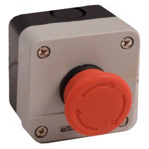 Пост кнопковий LAY5/1, стоп грибок з фіксацією, IP54, CNC