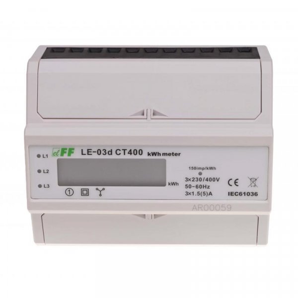 Лічильник електроенергії трифазний LЕ-03d CT400 5(400)A F&F