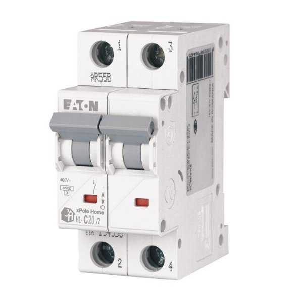 Автоматичний вимикач HL-C20/2 20А 2P 4,5kA Eaton 194772