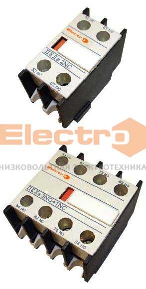 Приставка контактна ПКЛн 2NC додатковий контакт для пускача Electro