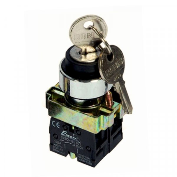 Кнопка PB2-ВG25 2-х позиционный переключатель с ключом 22mm NO Electro