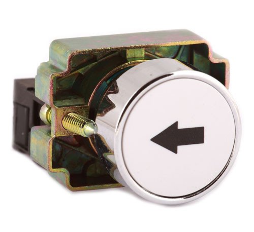 Кнопка PB2-ВА3341 біла маркування "СТРІЛКА" Ø22mm NO Electro