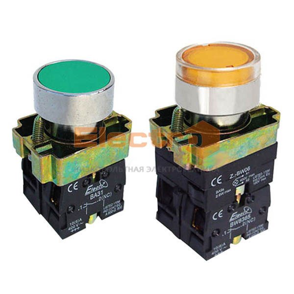 Кнопка PB2-ВА21 чорна 22mm NО Electro
