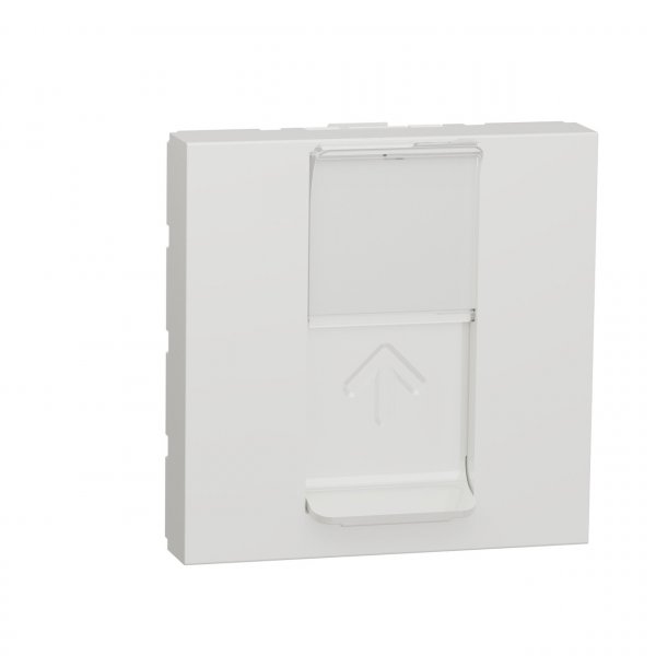 NU341518 Unica New Modular розетка компьютерная, RJ45, одиночная, кат. 6 UTP, 2 модуля, белая, Schneider