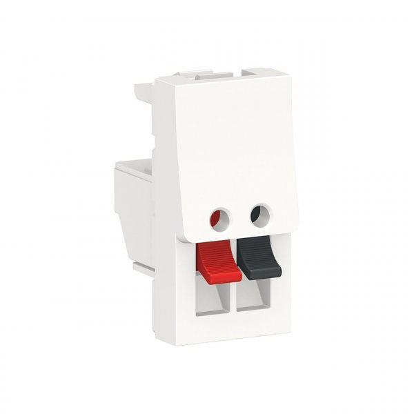 NU348718 Unica New Modular аудиорозетка, 1 модуль, белая, Schneider
