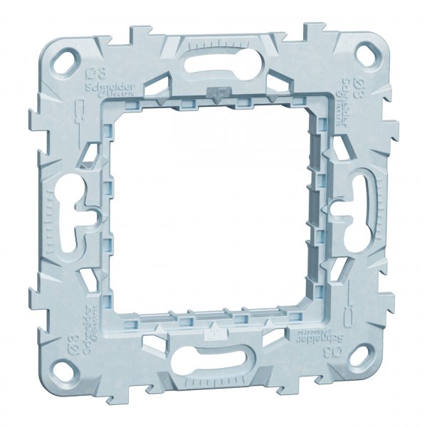 NU7002 Unica New Modular суппорт zamak 2 модуля, металл Schneider