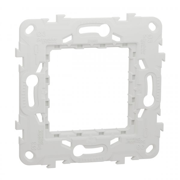 NU7002P Unica New Modular суппорт пластиковий 2 модуля, Schneider