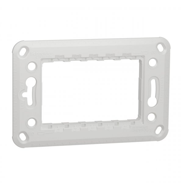 NU7103 Unica New Modular супорт zamak 3 модуля, Schneider