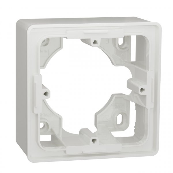 NU800218 Unica New коробка для открытой установки, 1-постовая, белая, Schneider