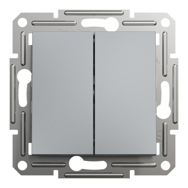 EPH0600162 Двоклавішний перемикач сталь Asfora Schneider Electric