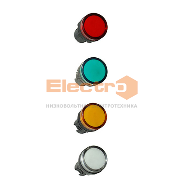 Светосигнальный индикатор AD22 (LED) матрица 22mm желтая 110В АС/DC Electro