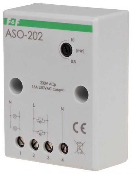 Таймер лестничный ASO-202 с функцией антиблокировки 230 B AC F&F
