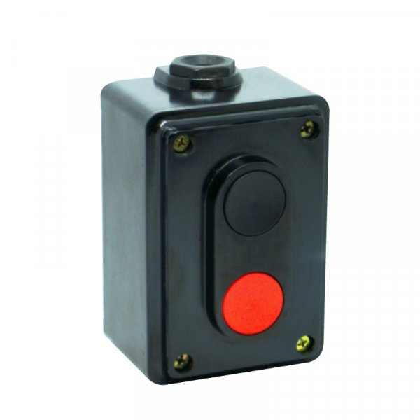 Пост кнопковий ПК722-2, 10A, 230/400B, (корпус карболит, 1 червона, 1 чорна), Electro