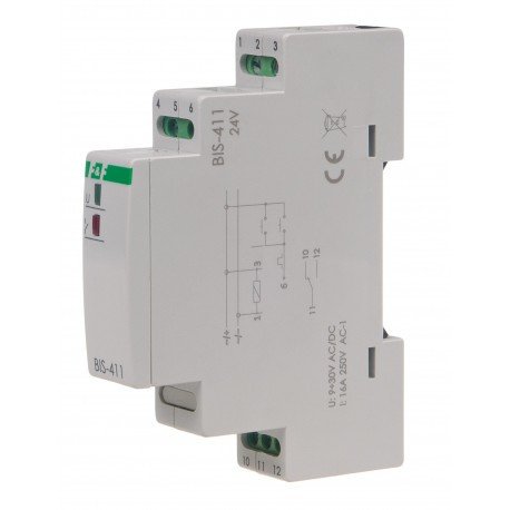 Імпульсне Реле BIS-411-24V 16А 9÷30 В AC/DC F&F