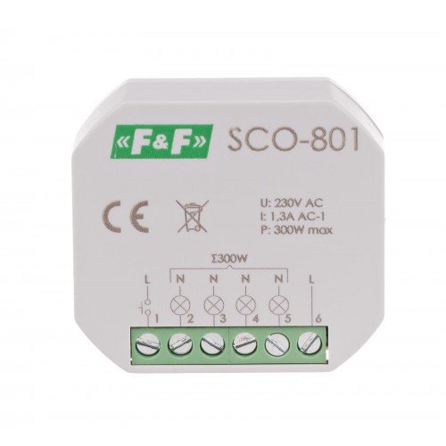 Регулятор яскравості SCO-801 300Вт 195÷265 AC без пам'яті F&F