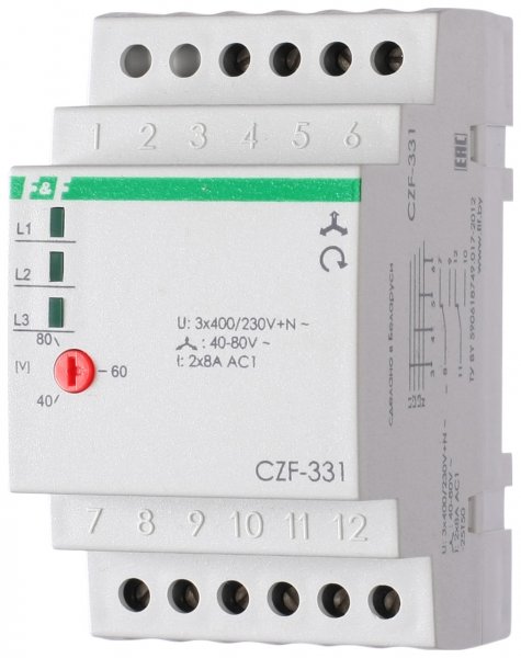 Реле контроля фаз CZF-331 F&F