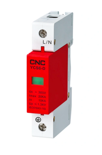 Обмежувач перенапруг на DIN-рейку YCS6-С 1P 20-40кА 1500V DC (постійний струм) CNC