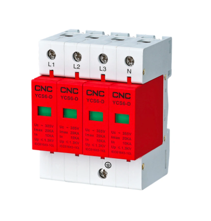 Обмежувач перенапруг на DIN-рейку YCS6-С 4P (3P+N) 20-40кА 1500V DC (постійний струм) CNC