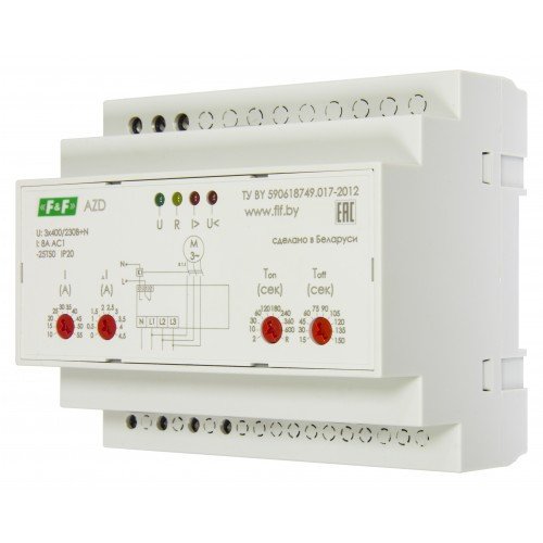 AZD-02 багатофункційне реле захисту електродвигунів 1-5,5А F&F