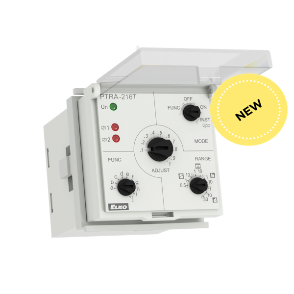PTRA-216T/UNI Реле времени мультифункциональное – под цоколь AC/DC 12-240V 50мс-30дн. ELKOep