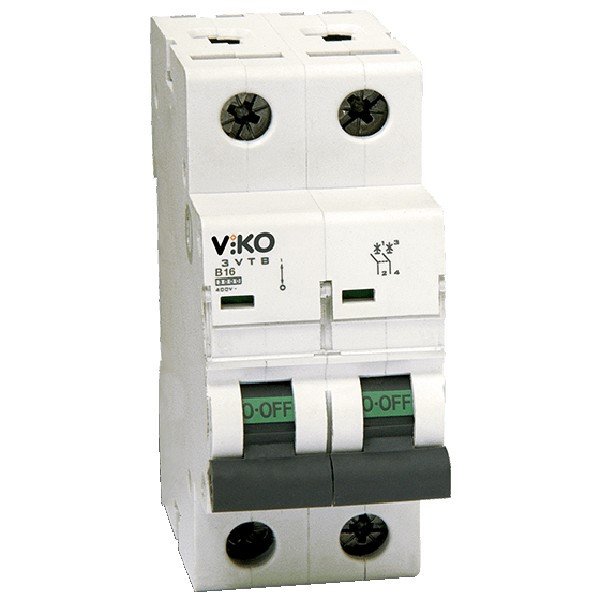 Автоматичний вимикач 2P C 25A 4,5 kA (4VTB-2C25) Viko