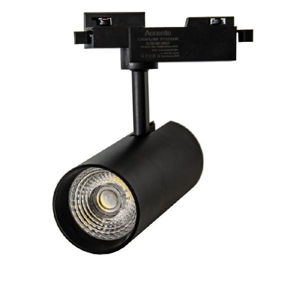 Трековый светильник Accente A-30-02 30Вт 4200К черный 000059106