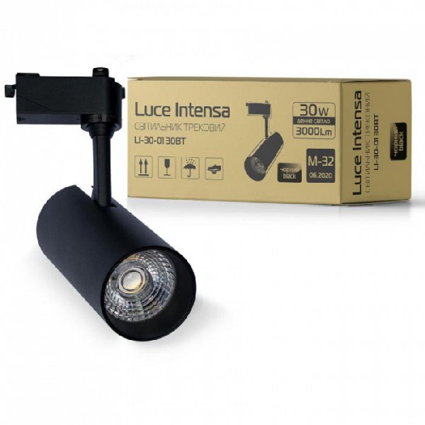 Светильник трековый Luce Intensa LI-30-01 30Вт 4200К черный 000042751