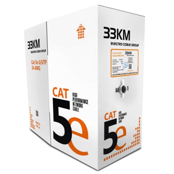 Витая пара Lan-кабель UTP-Cat. 5e 4х2х51 (4х2х24 AWG) для внешней (наружной) проводки ЗЗЦМ