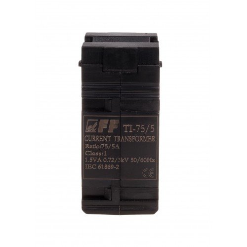 Трансформатор тока F&F TI-75-5, 75/5, с замкнутым сердечником