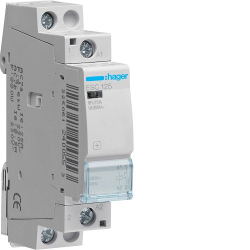 Контактор Hager ESC125 25A 230В 1НО