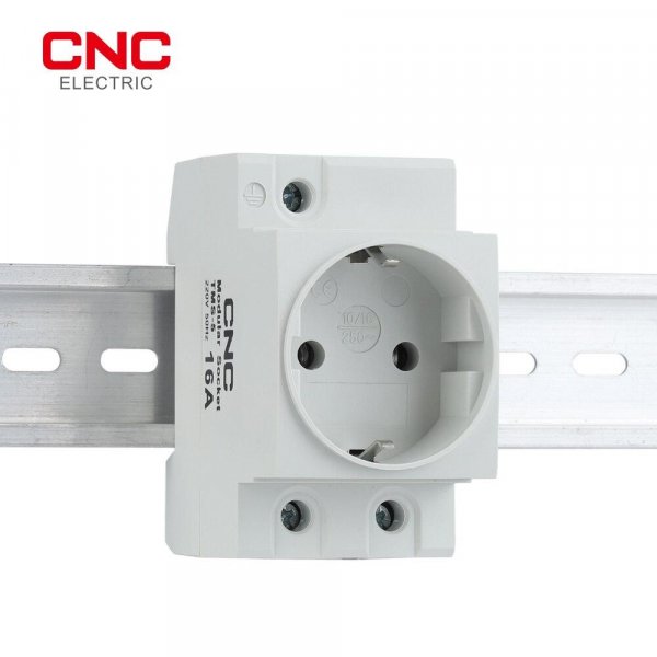 Розетка модульная на DIN-рейку TMS-5, 16A 220В L+N+PE, CNC, IP44