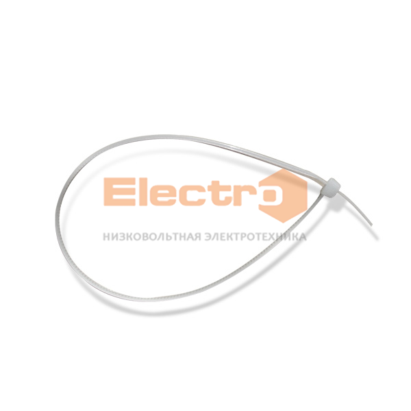 Кабельний Хомут Хс 4mm х 200mm (100шт.) пластиковий білий Electro