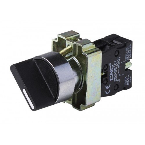 Перемикач LAY5-ВD23 2-х позиційний з прапорцем 22ø, 2NO, CNC