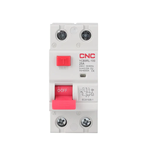 Диференціальне реле ПЗВ YCB9RL-100, 100А, 1P+N, 6кА, 30мА, CNC