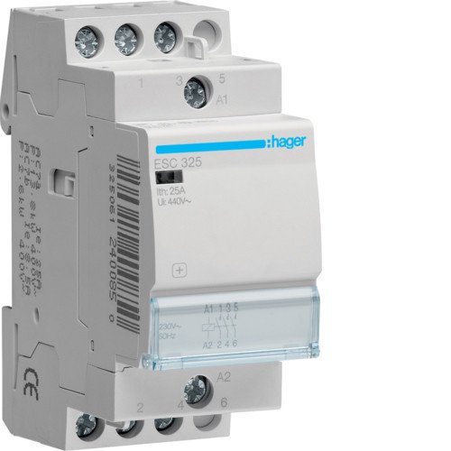 Контактор Hager ESC325 25A 230В 3НВ