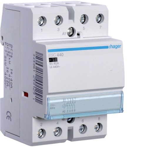 Контактор Hager ESC440 40A 230В 4НО