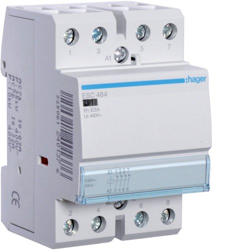 Контактор Hager ESC464 63A 230В 4НЗ