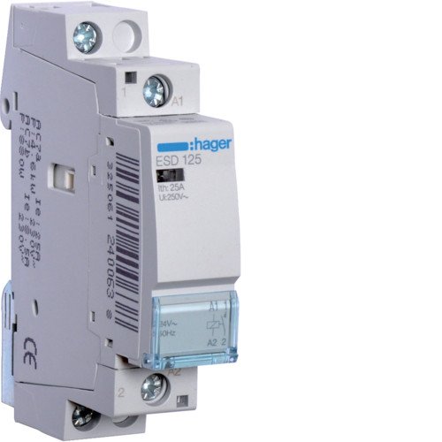 Контактор Hager ESD125 25A 24В 1НО