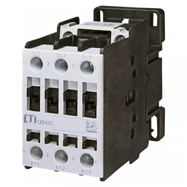 Контактор СЕМ 25.10 400V АС, 3НО, 4645124 ETI