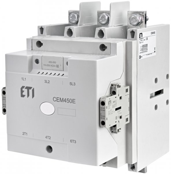 Контактор CEM 450E.22-255V-AC/DC, 450А, 2НВ+2НЗ, 4656306 ETI