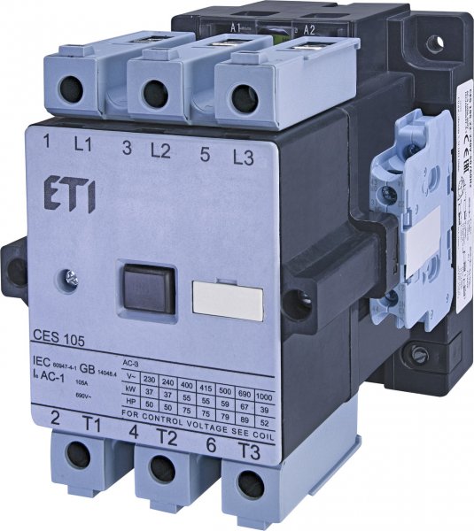 Контактор CES 105.22 (55 kW) 230V AC, 105А, 2НВ+2НЗ, 4646566 ETI