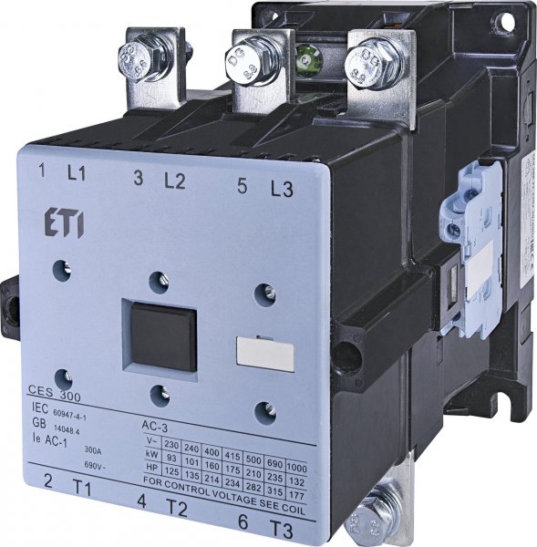 Контактор CES 300.22 (160 kW) 230V AC, 300А, 2НВ+2НЗ, 4646572 ETI