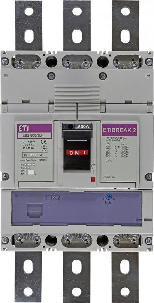 Автоматичний вимикач ETI 4672204 EB2 800/3LF 800А 3Р 36kA